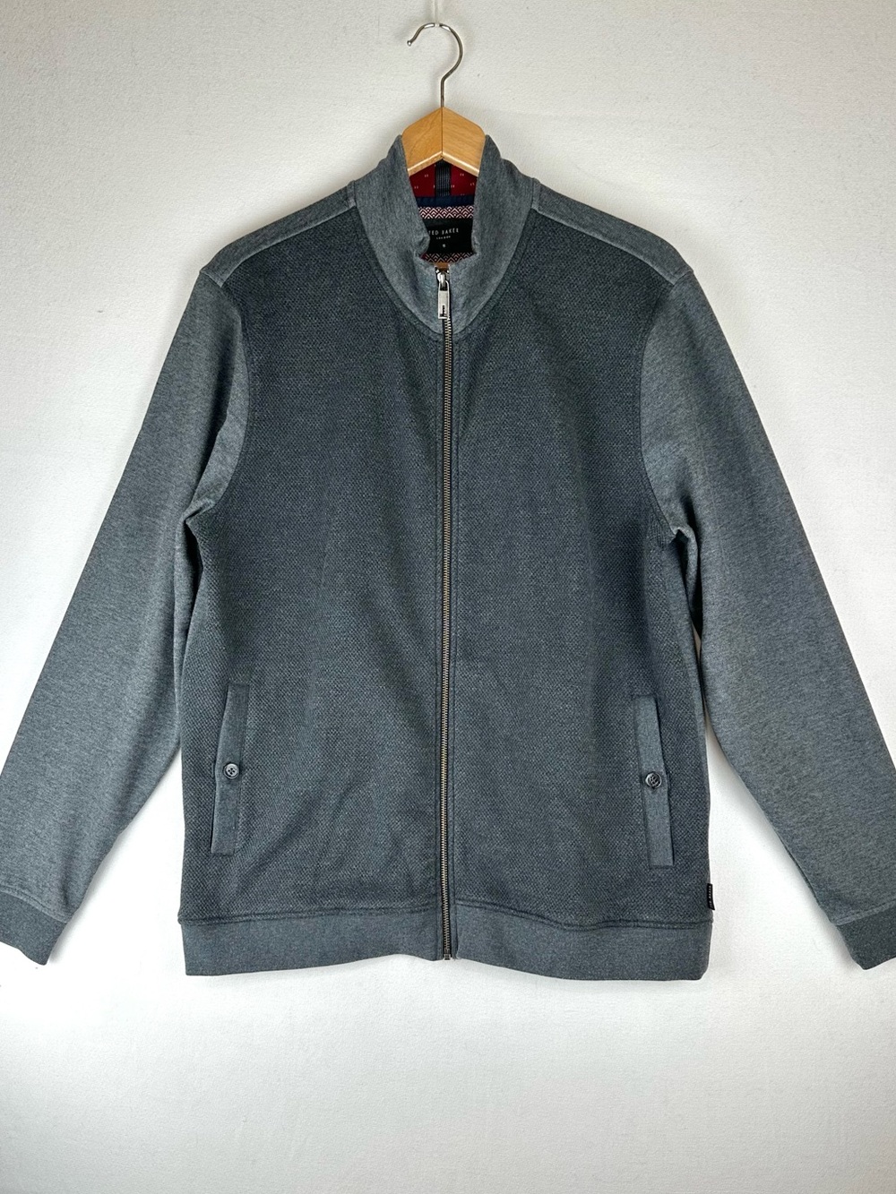 Ted Baker London Textured Bonfire Full Zip Jacket Business Casual